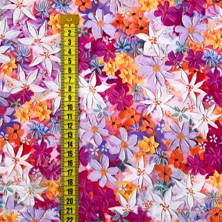 Wiskoza RADIANCE Gracia flowers digital print