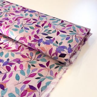 Wiskoza RADIANCE Barbara lavender digital print