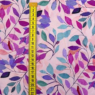Wiskoza RADIANCE Barbara lavender digital print