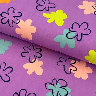Dzianina Flower prints lavender