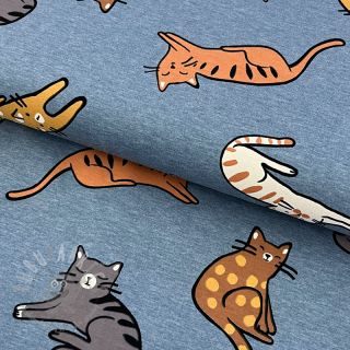 Jersey Lazy cats smoke blue melange