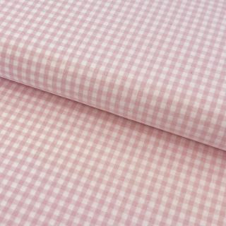 Bawełna YARN DYED CHECK BRUSHED light rose