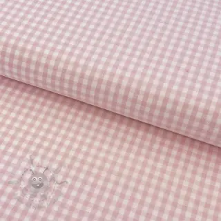Bawełniana tkanina YARN DYED CHECK BRUSHED light rose