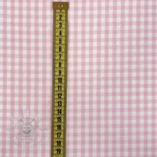Bawełniana tkanina YARN DYED CHECK BRUSHED light rose