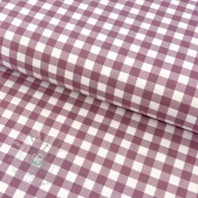 Bawełniana tkanina FLANNEL Check mauve