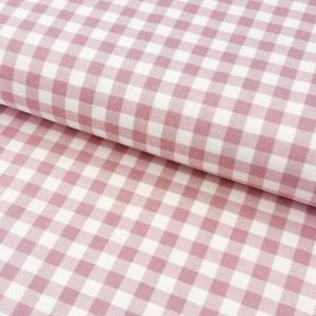 Bavlnená látka FLANNEL Check light pink