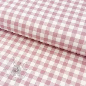 Bawełniana tkanina FLANNEL Check light pink