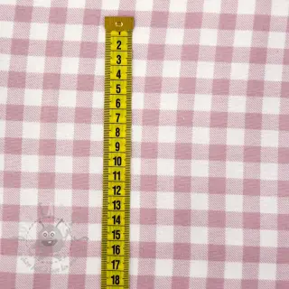 Bawełniana tkanina FLANNEL Check light pink