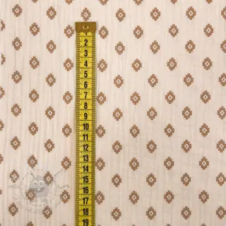 Muślin double gauze Bohemian SIMPLY NATURAL digital print ORGANIC