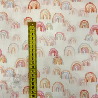 Muślin double gauze Magic rainbows digital print