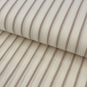 Podwójna gaza/muslin YARN DYED Thin strip beige