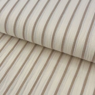 Dvojitá gázovina/mušelín YARN DYED Thin strip beige