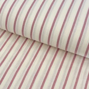 Podwójna gaza/muslin YARN DYED Thin strip mauve