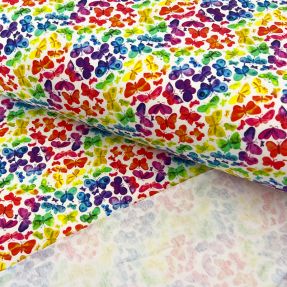 Dzianina dresowa Rainbows BUTTERFLY digital print