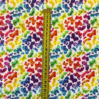 Dzianina dresowa Rainbows BUTTERFLY digital print