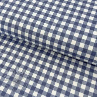 Bawełniana tkanina FLANNEL Check blue