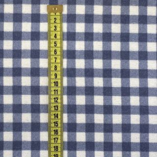 Bawełniana tkanina FLANNEL Check blue