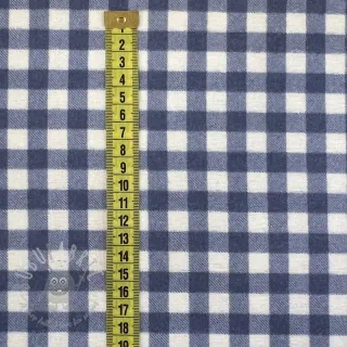 Bawełniana tkanina FLANNEL Check blue