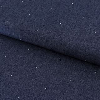 Bawełna JEANS Studs dark blue