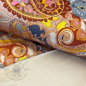 Sztuczne futro Paisley digital print