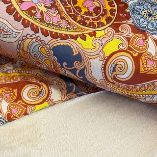 Sztuczne futro Paisley digital print