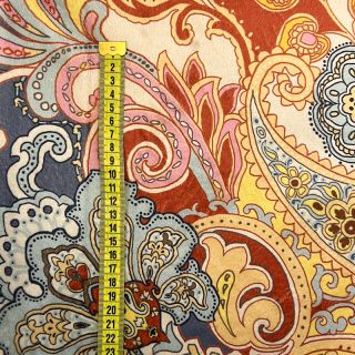 Sztuczne futro Paisley digital print
