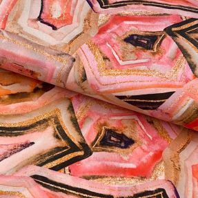 Wiskoza STRETCH Somer design B digital print
