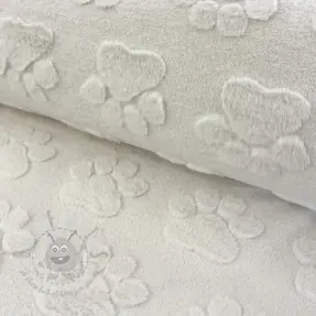 Polar Paw prints ecru