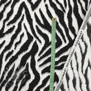 Tkanina dekoracyjna jacquard Tanzanie noir blanc