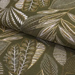 Tkanina dekoracyjna jacquard Legende kaki