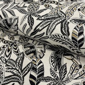 Dekoračná látka jacquard Fortuna blanc