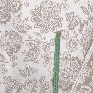 Tkanina dekoracyjna jacquard Jacobean lin