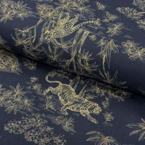 Bawełna Acajou indigo PERCALE