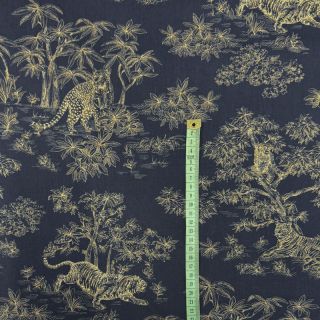 Bawełna Acajou indigo PERCALE