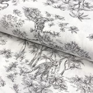 Bawełniana tkanina Acajou graphite PERCALE