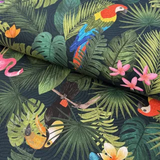 Tkanina dekoracyjna premium Tropical jungle bird digital print