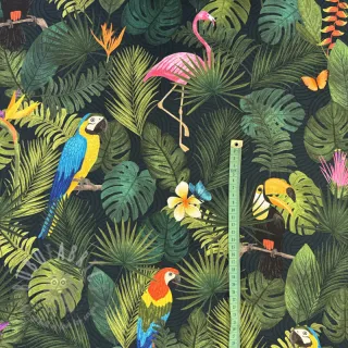Tkanina dekoracyjna premium Tropical jungle bird digital print