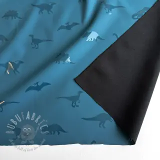 Tkanina przeciwdeszczowa Dinosaurs blue