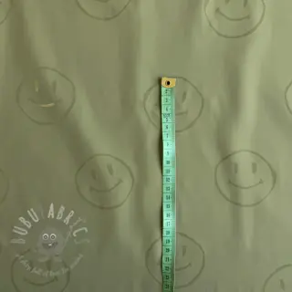 Tkanina przeciwdeszczowa Happy faces army green