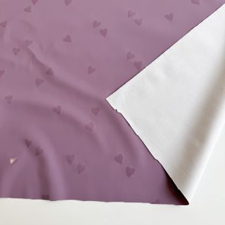 Tkanina przeciwdeszczowa Hearts purple