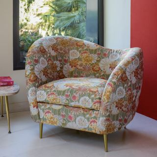 Tkanina dekoracyjna jacquard Opium allover kaki