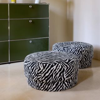 Tkanina dekoracyjna jacquard Tanzanie noir blanc