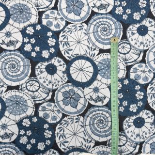 Tkanina dekoracyjna jacquard Kusmi bleu