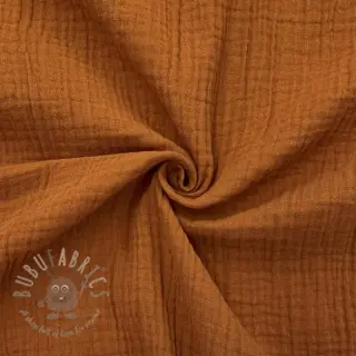 Muślin double gauze cognac