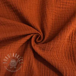 Muślin double gauze rust
