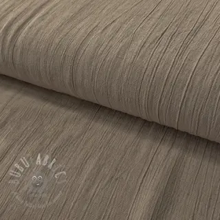 Tkanina wiskozowa z lnem CRINCLE taupe