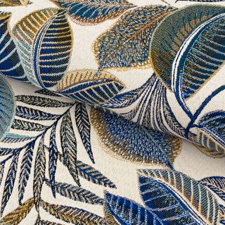 Dekoračná látka jacquard Cacao allover bleu