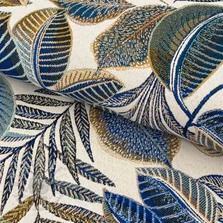 Tkanina dekoracyjna jacquard Cacao allover bleu