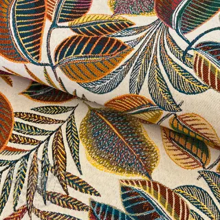 Tkanina dekoracyjna jacquard Cacao allover multico