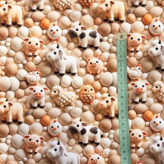 Dzianina dresowa Cutie pies design B digital print